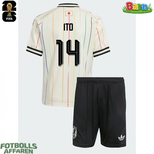Japan Junya Ito #14 Bortaställ Barn VM 2026 Kortärmad (+ Korta byxor)